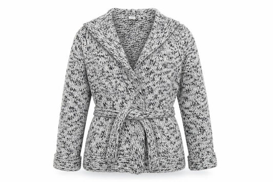 New Look Womens Grey  Knit Jacket Coatigan Size 14