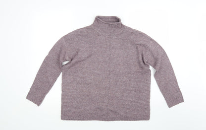 Tu Womens Purple  Knit Pullover Jumper Size 8