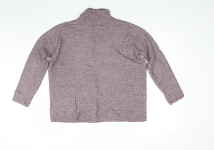 Tu Womens Purple  Knit Pullover Jumper Size 8