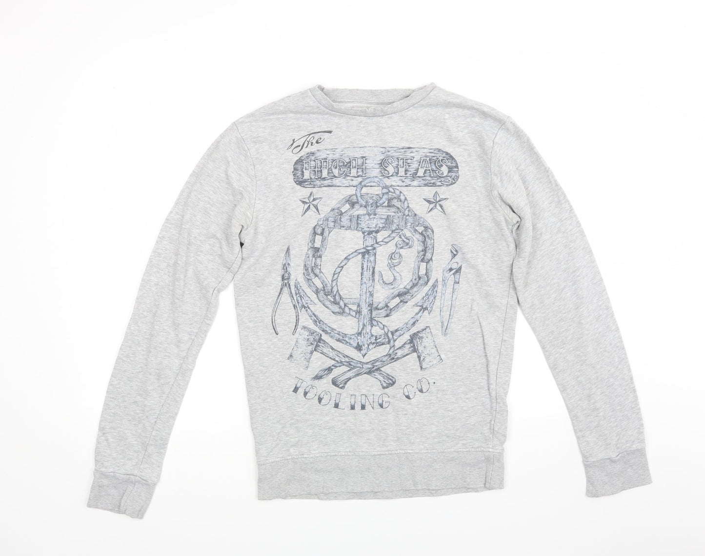 Ceader wood state Mens Grey   Pullover Sweatshirt Size XS