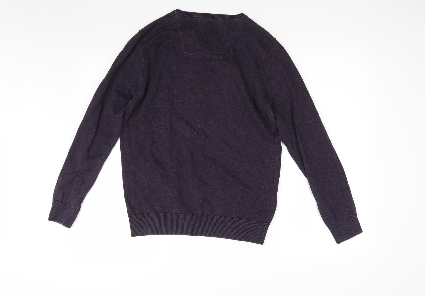 Tom Taylor Mens Purple  Knit Pullover Jumper Size S