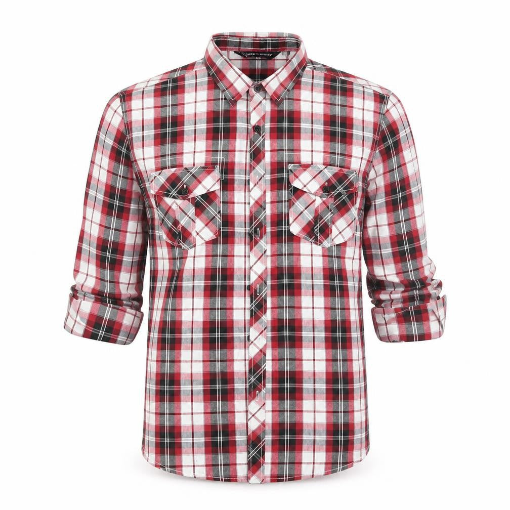 Urban Sririt Mens Red Check   Button-Up Size S