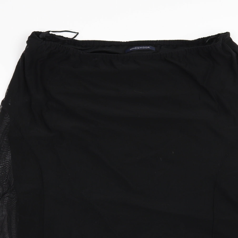 Windmoor Womens Black   Flare Skirt Size M