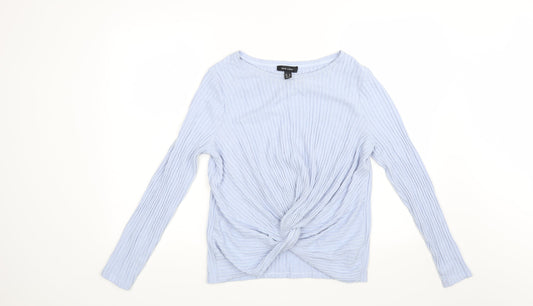 New Look Womens Blue  Knit Pullover Jumper Size 14