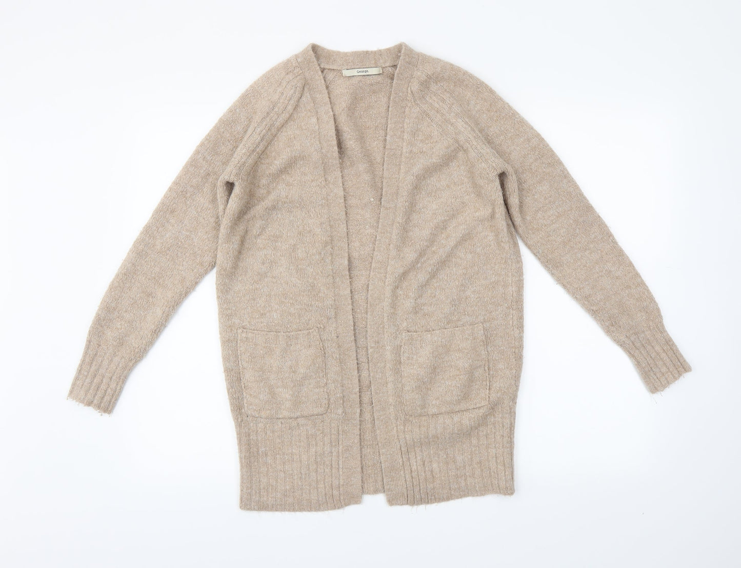 geogre Womens Beige   Wrap Jumper Size S