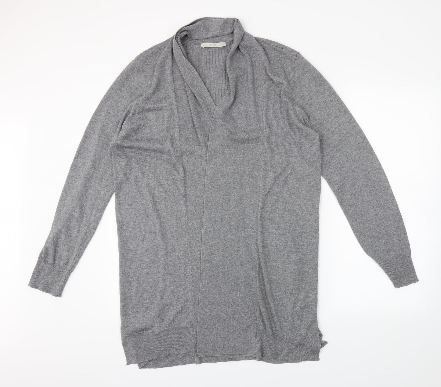 George Womens Grey   Wrap Jumper Size L