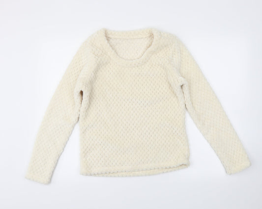 George Womens Ivory Solid  Capri Pyjama Top Size 8