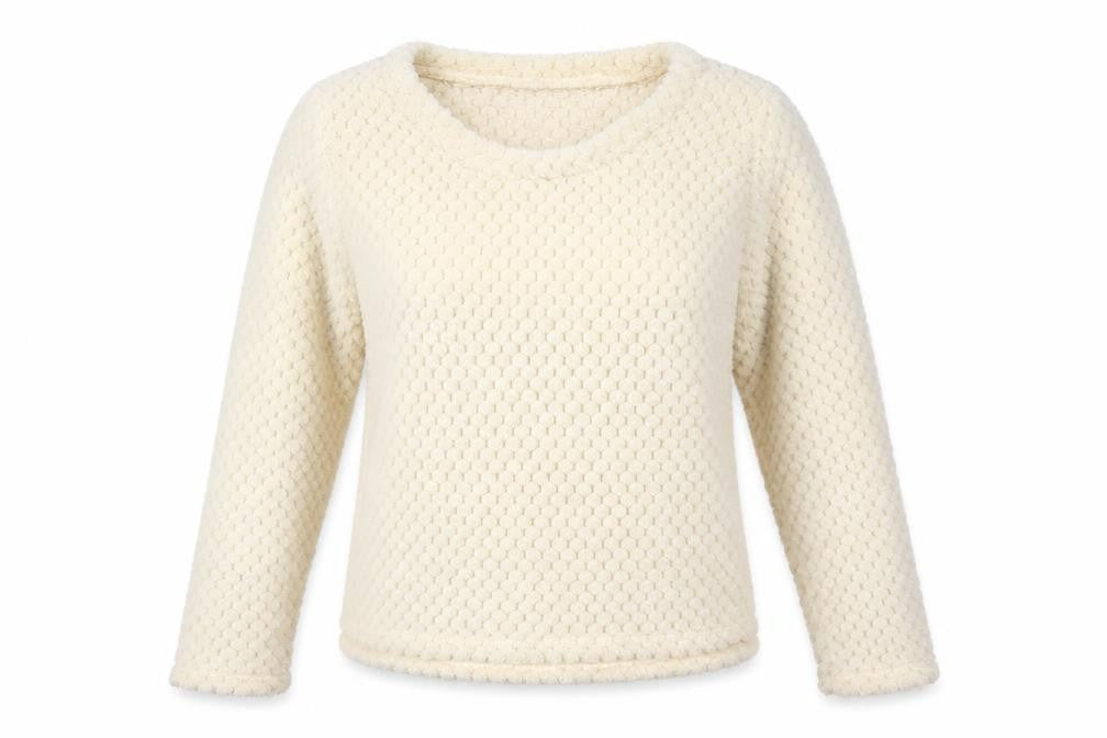 George Womens Ivory Solid  Capri Pyjama Top Size 8