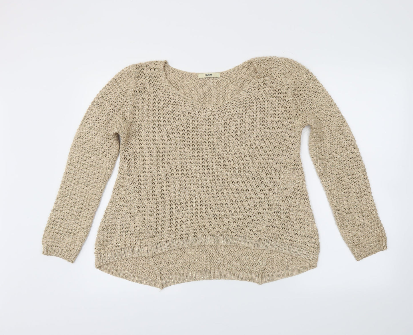 Oasis Womens Gold   Pullover Jumper Size S