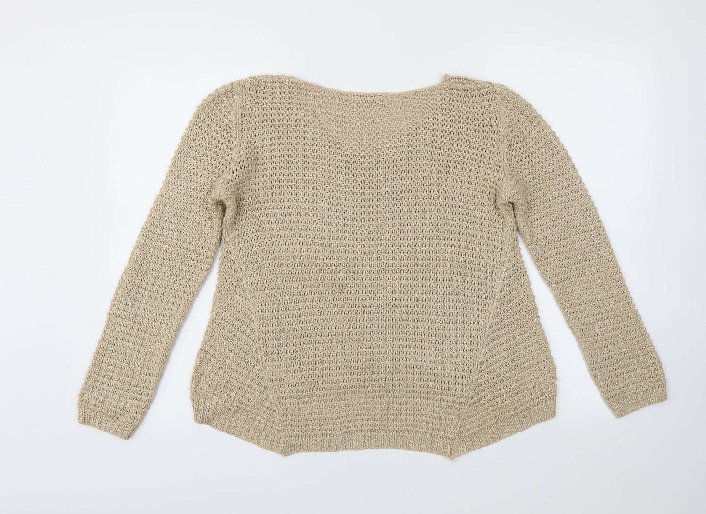 Oasis Womens Gold   Pullover Jumper Size S