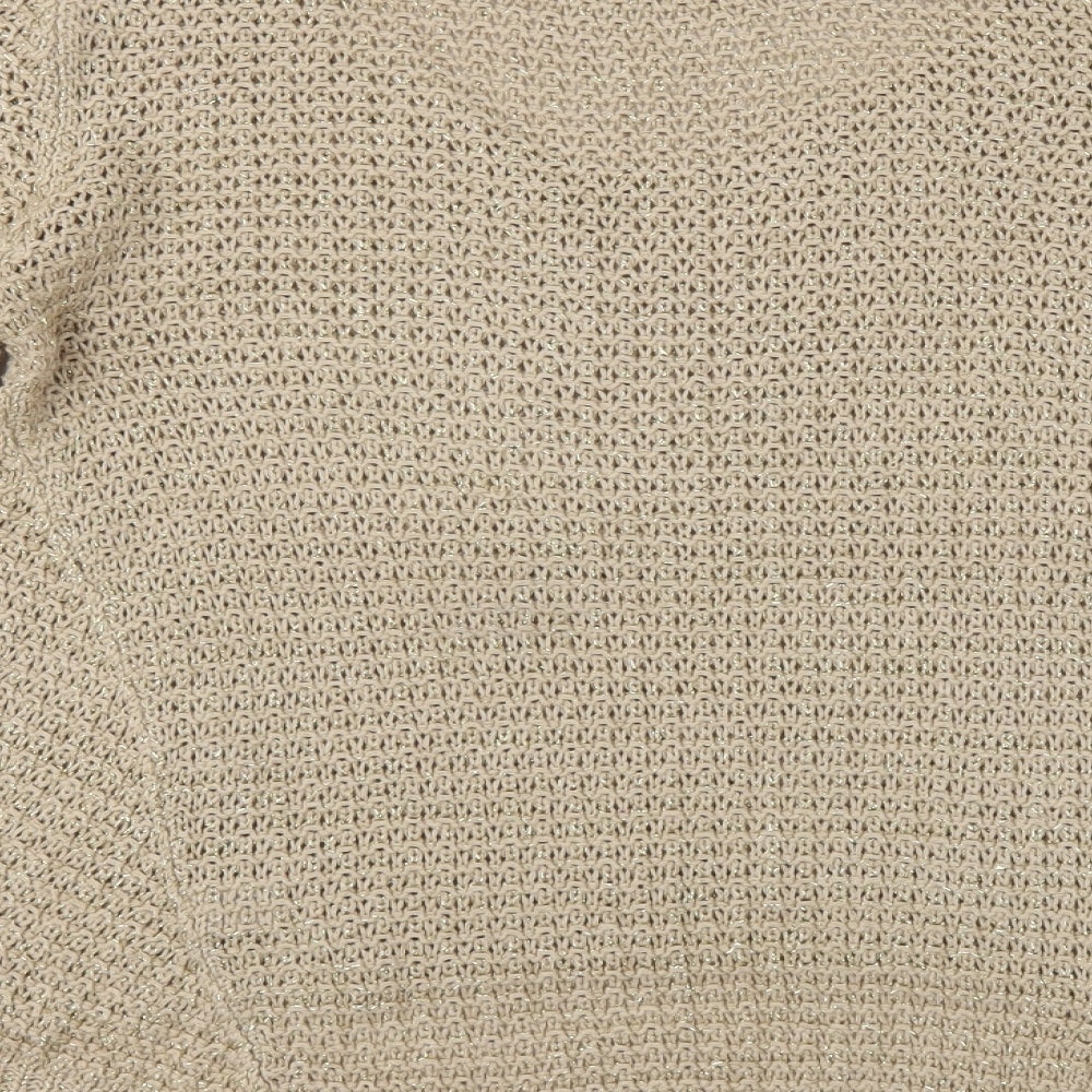 Oasis Womens Gold   Pullover Jumper Size S