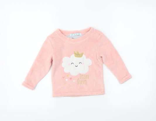 just like you Girls Pink Solid  Capri Pyjama Set Size 2-3 Years