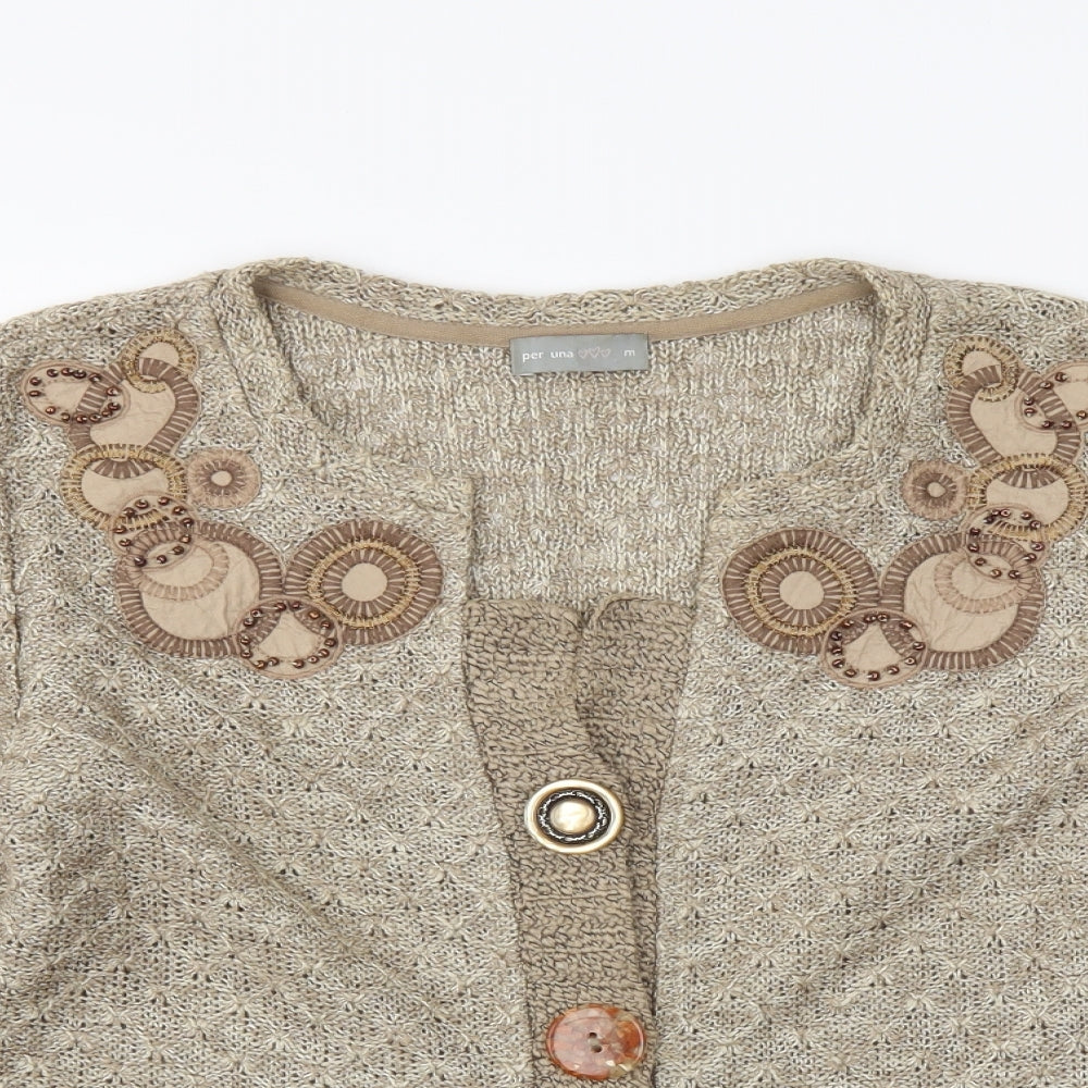 M&S Womens Beige   Jacket  Size M