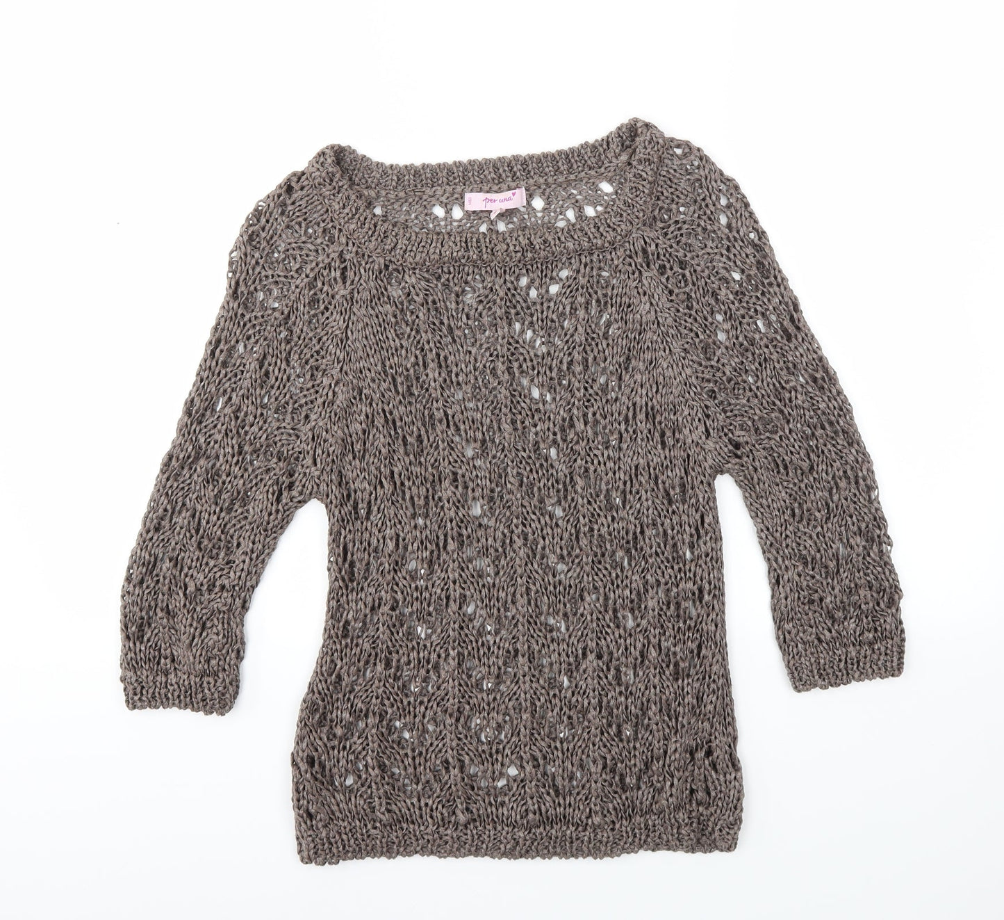 M&S Womens Brown   Pullover Jumper Size M