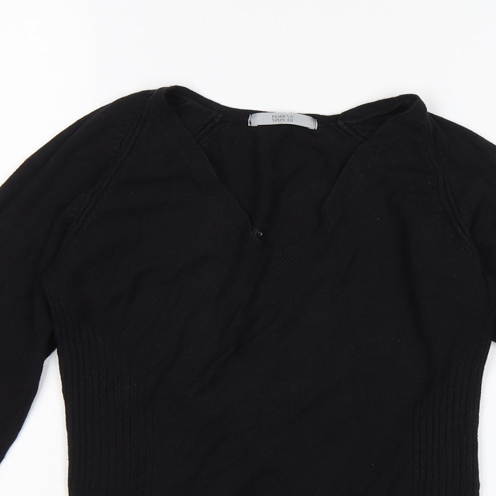 Marks and Spencer Womens Black   Pullover Jumper Size 12