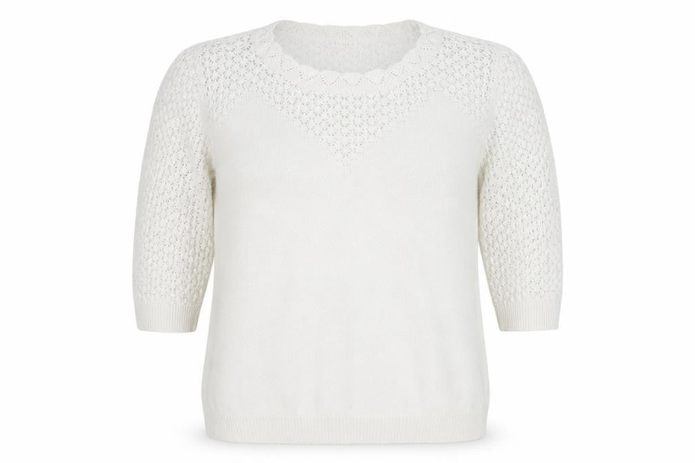 Lakeland Womens White   Pullover Jumper Size 18