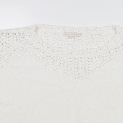 Lakeland Womens White   Pullover Jumper Size 18