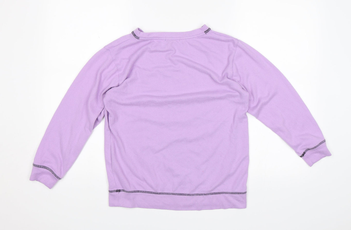 Studio Sleepwear Womens Purple Solid  Top Pyjama Top Size 8  - Oh hello weekend lets do this