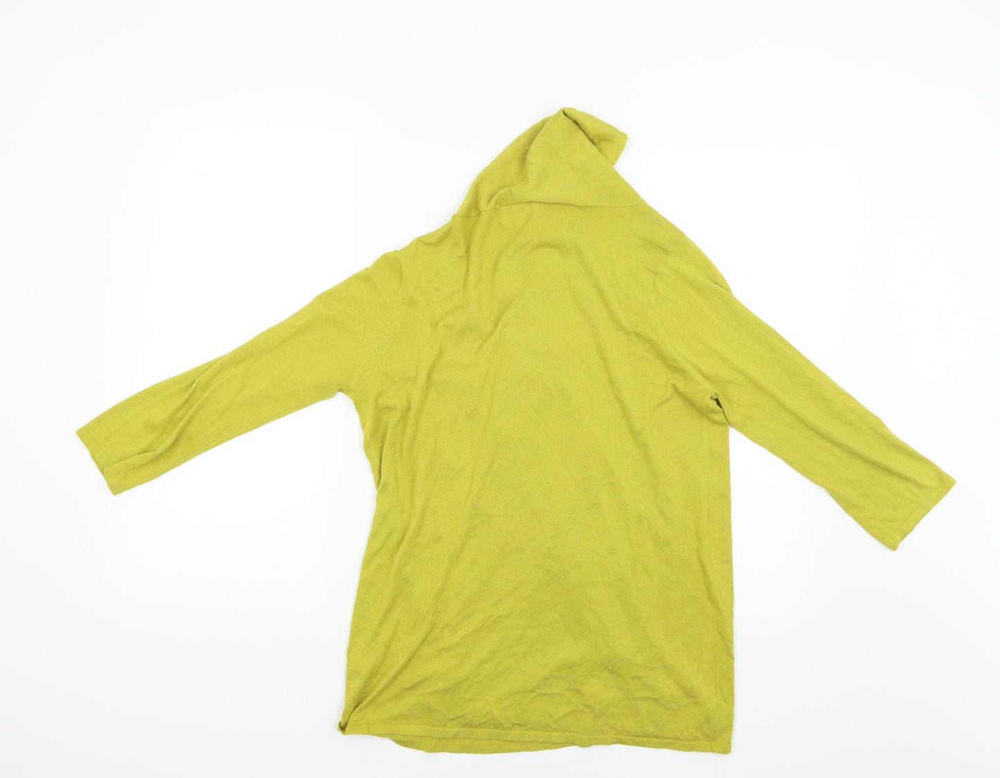 Linea Womens Yellow   Basic Blouse Size L