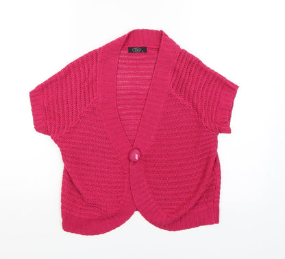 Bonmarché Womens Pink Cardigan Jumper Size S