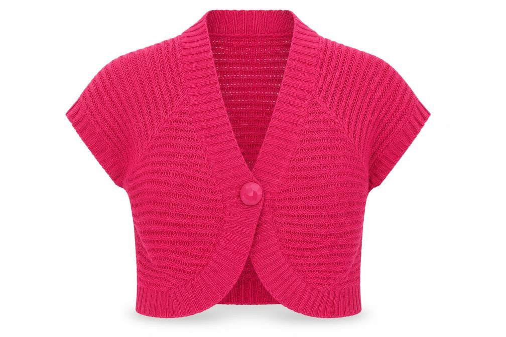 Bonmarché Womens Pink Cardigan Jumper Size S
