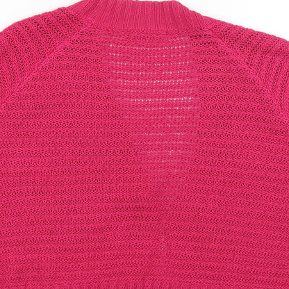 Bonmarché Womens Pink Cardigan Jumper Size S