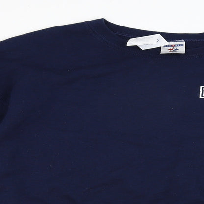 JERZEES Mens Blue   Pullover Jumper Size L