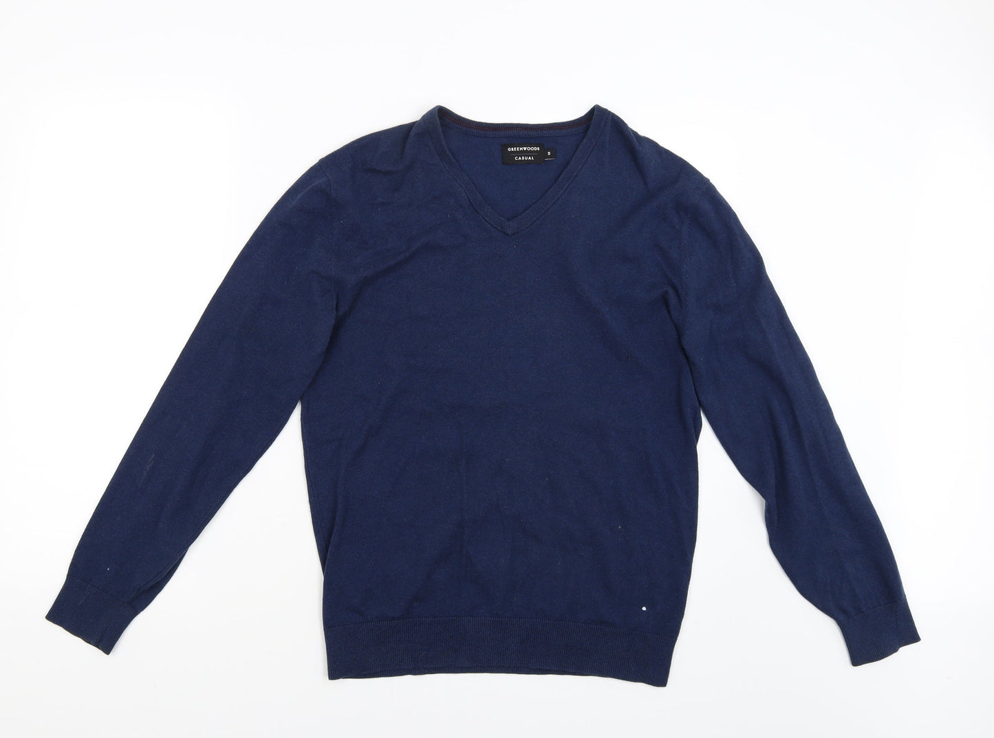 GREENWOOD Mens Blue   Pullover Jumper Size S