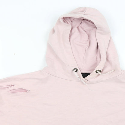Preloved New Look Girls Pink   Pullover Hoodie Size 15 Years - Detail