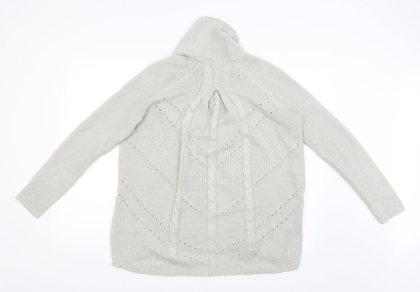 M&S Womens Beige   Cape Jumper Size 10