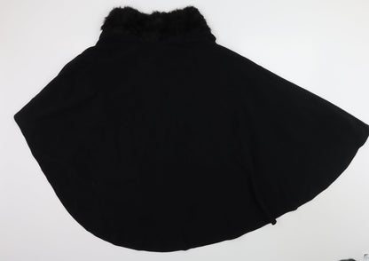 M&Co Womens Black   Wrap Jumper One Size