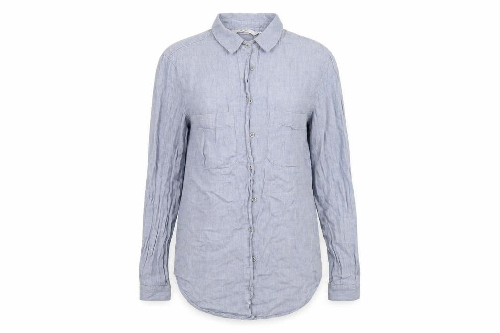 George Womens Blue   Basic Button-Up Size 8