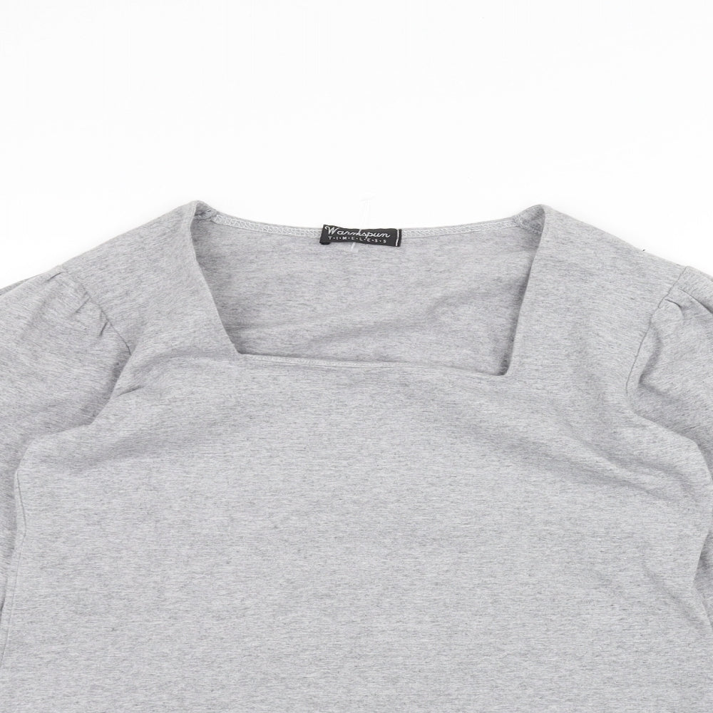warmspun Womens Grey   Pullover Jumper Size S