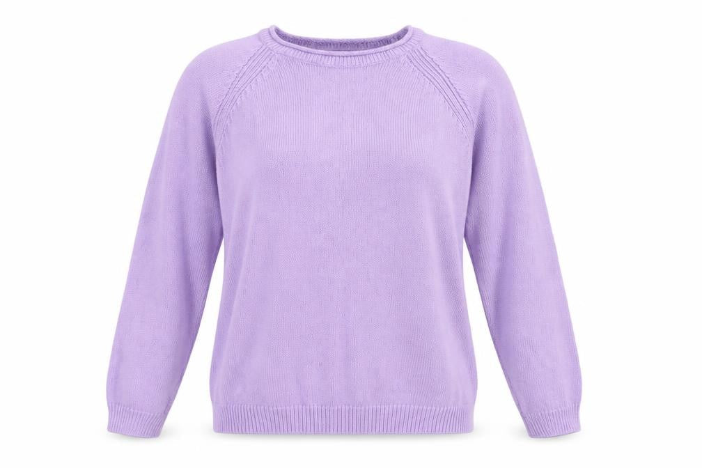 ISLE Womens Purple  Knit Pullover Jumper Size S