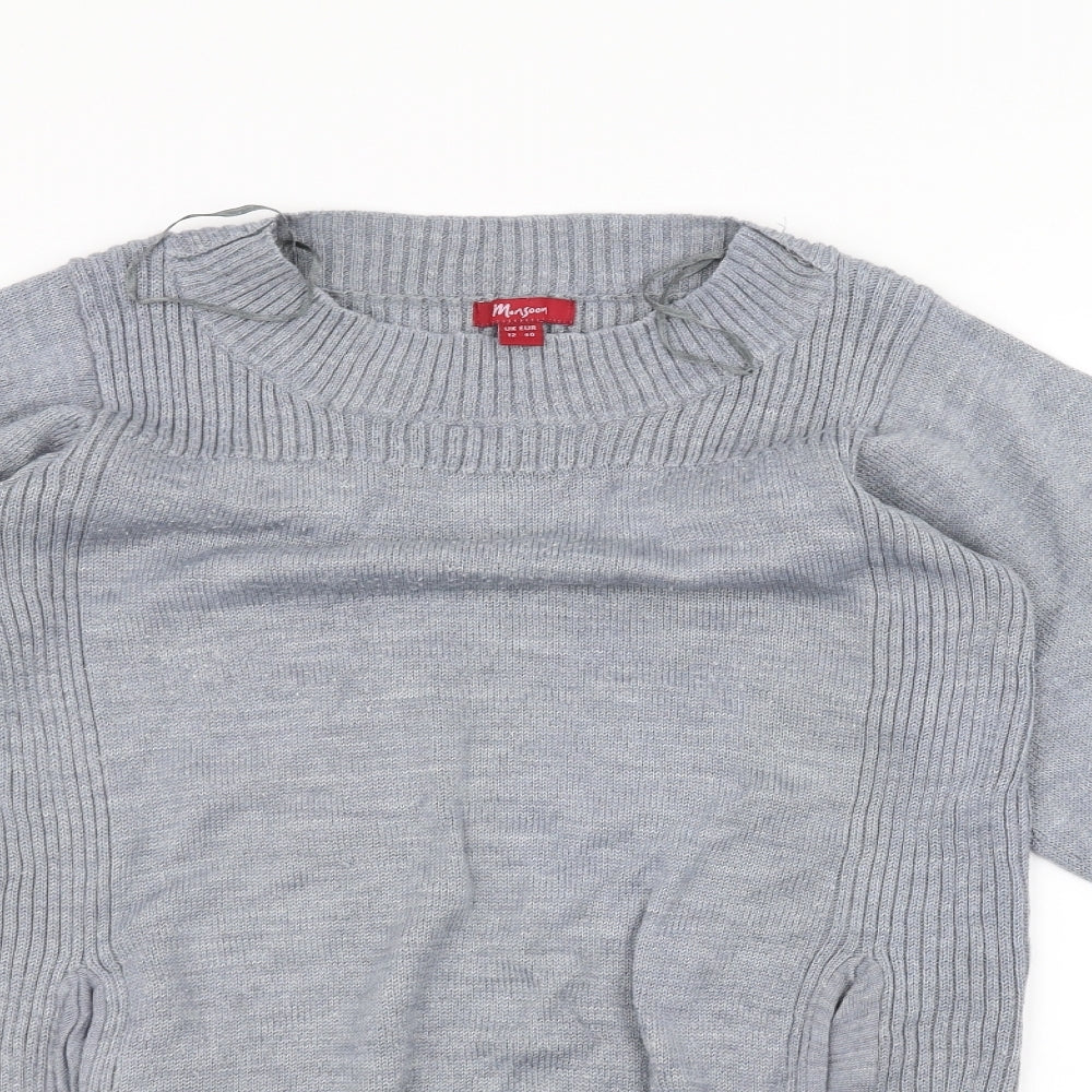 Monsoon Womens Grey   Pullover Jumper Size 12