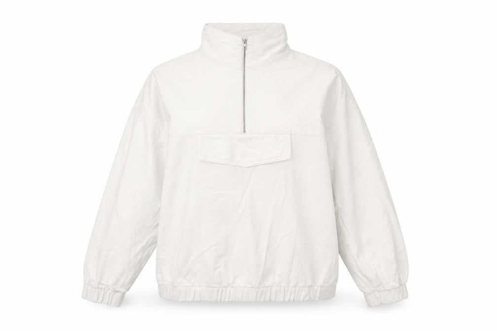 Boohoo Womens White   Overcoat Jacket Size 8