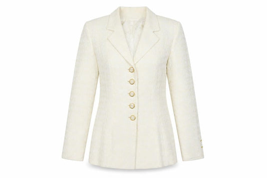 Preworn Womens White   Jacket  Size 38