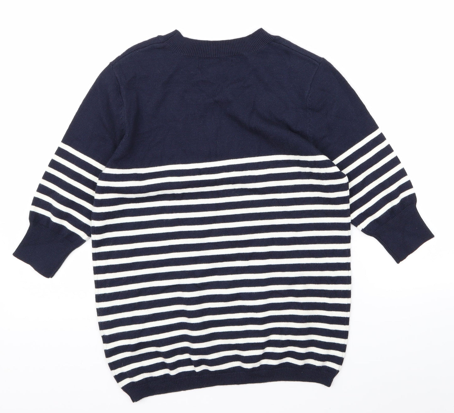Atmosphere Womens Blue Striped  Pullover Jumper Size 10