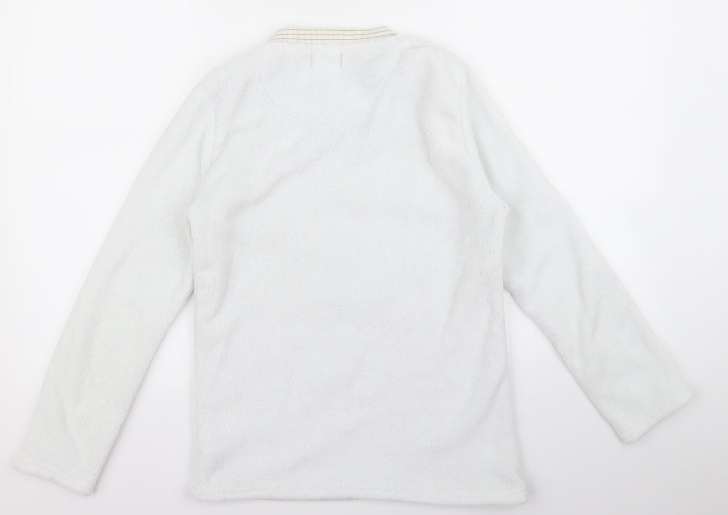 Preworn Womens White   Pullover Jumper Size S  - bearly awake