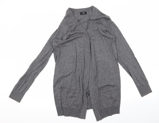 F&F Womens Grey   Cardigan Jumper Size 8