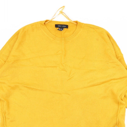 Preloved New Look Womens Yellow   Cardigan Jumper Size 6 - Detail