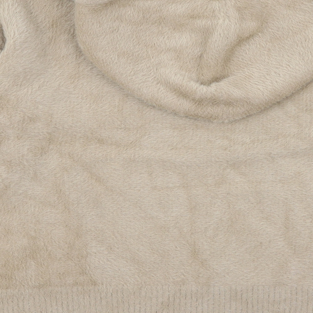 George Womens Beige   Pullover Hoodie Size L