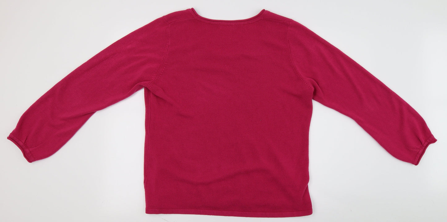 Per Una Womens Pink   Pullover Jumper Size 20