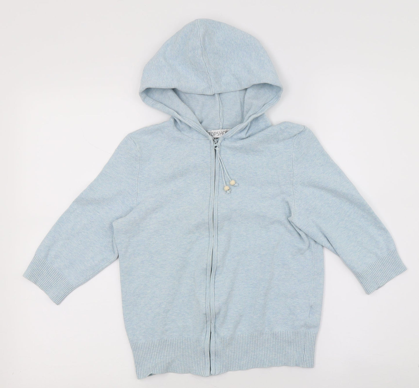 Topshop Womens Black   Jacket  Size 12  - Hood