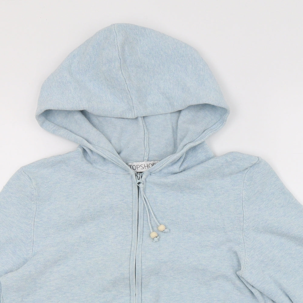 Topshop Womens Black   Jacket  Size 12  - Hood