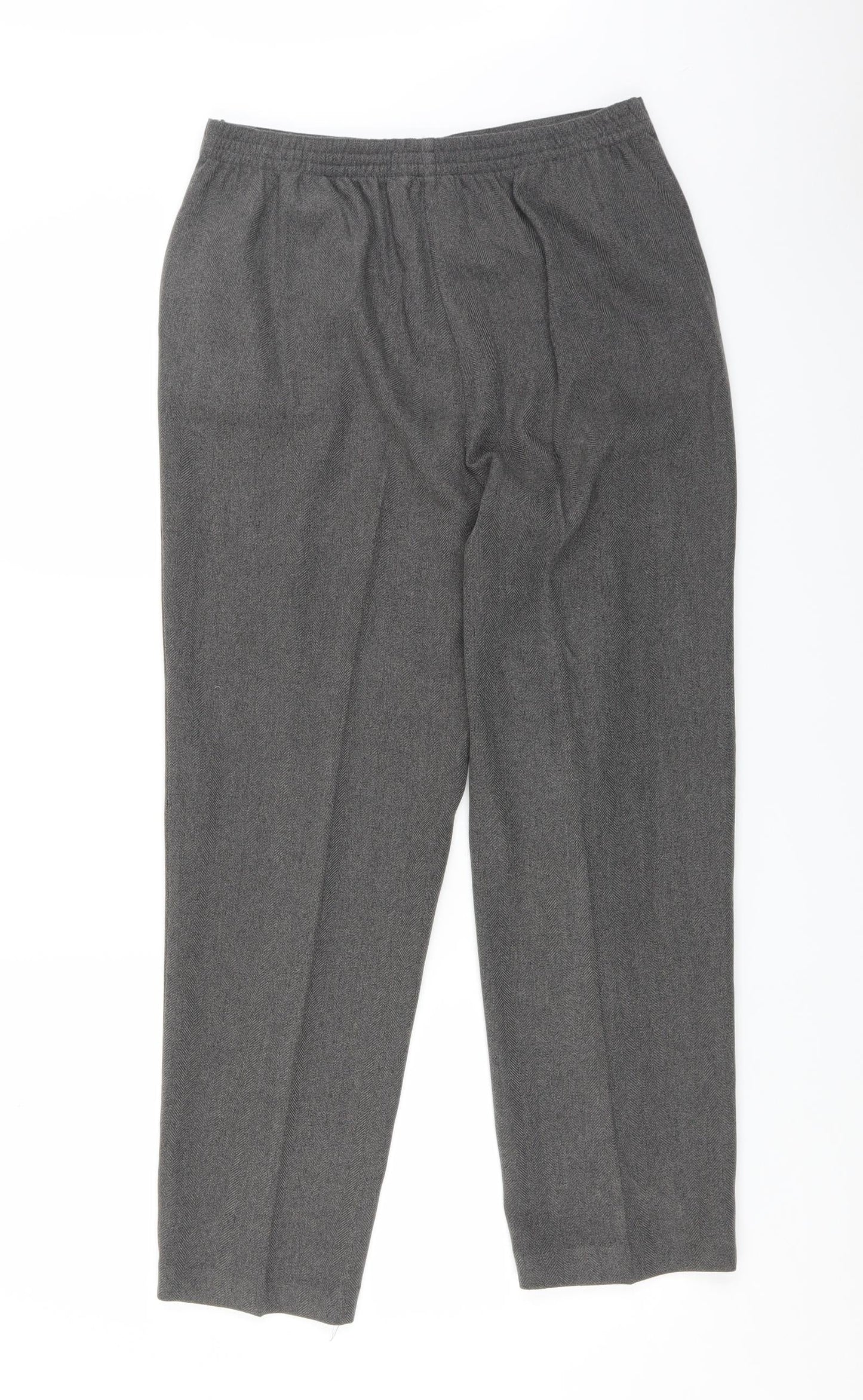 BM Womens Grey   Trousers  Size 12 L25 in