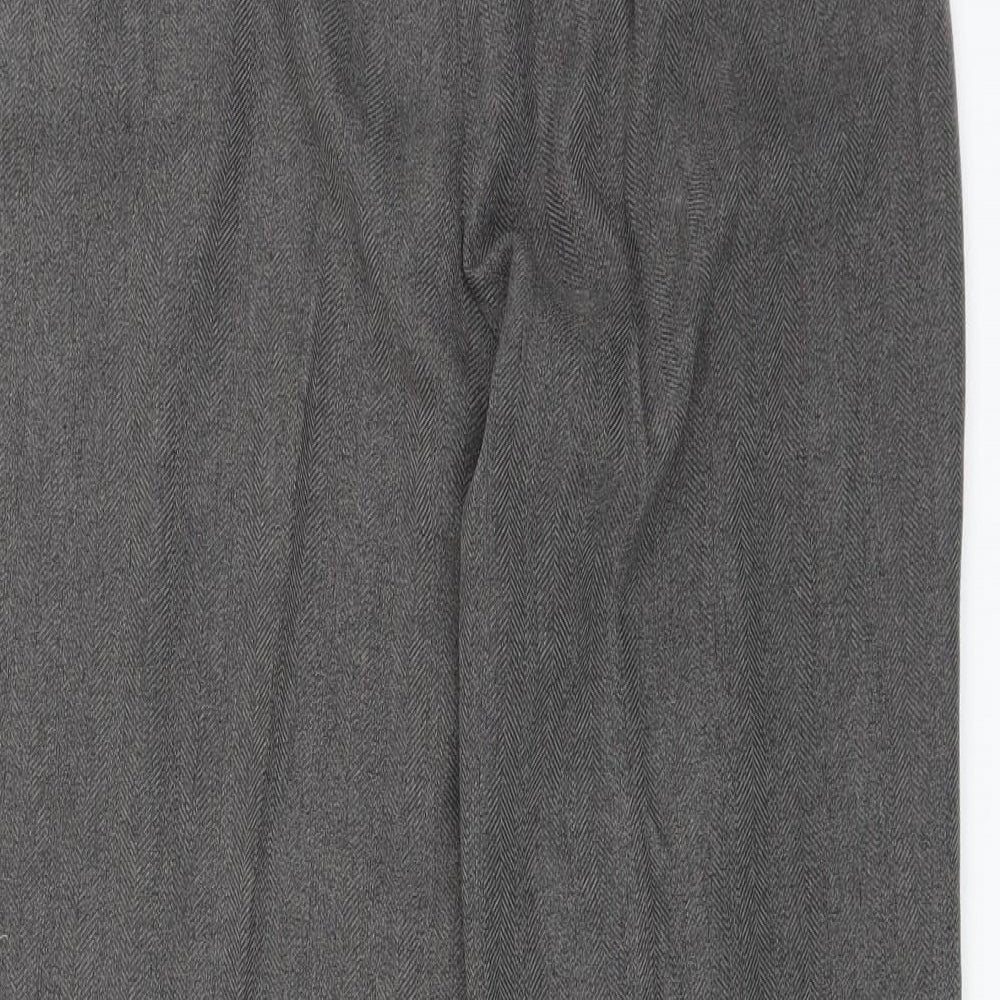 BM Womens Grey   Trousers  Size 12 L25 in