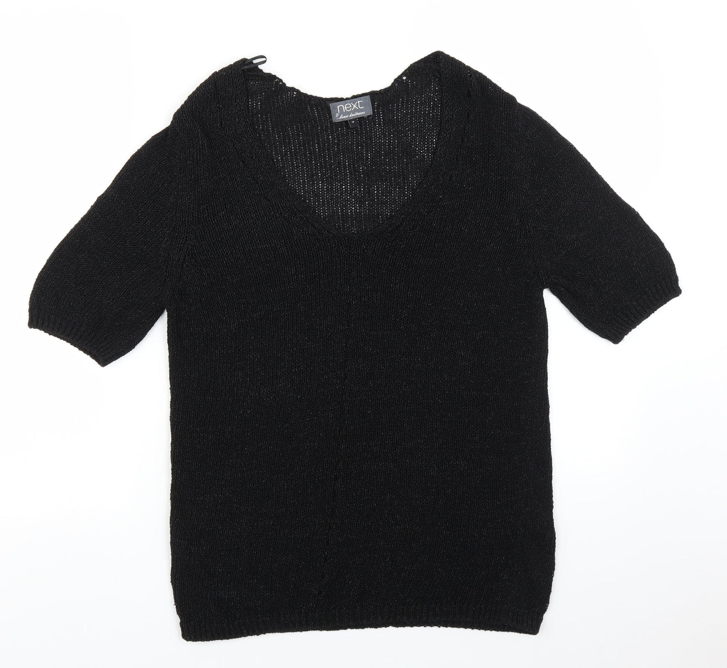 NEXT Womens Black  Knit Pullover Jumper Size 10