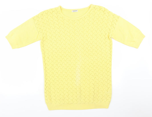 Damart Womens Yellow   Pullover Jumper Size 12