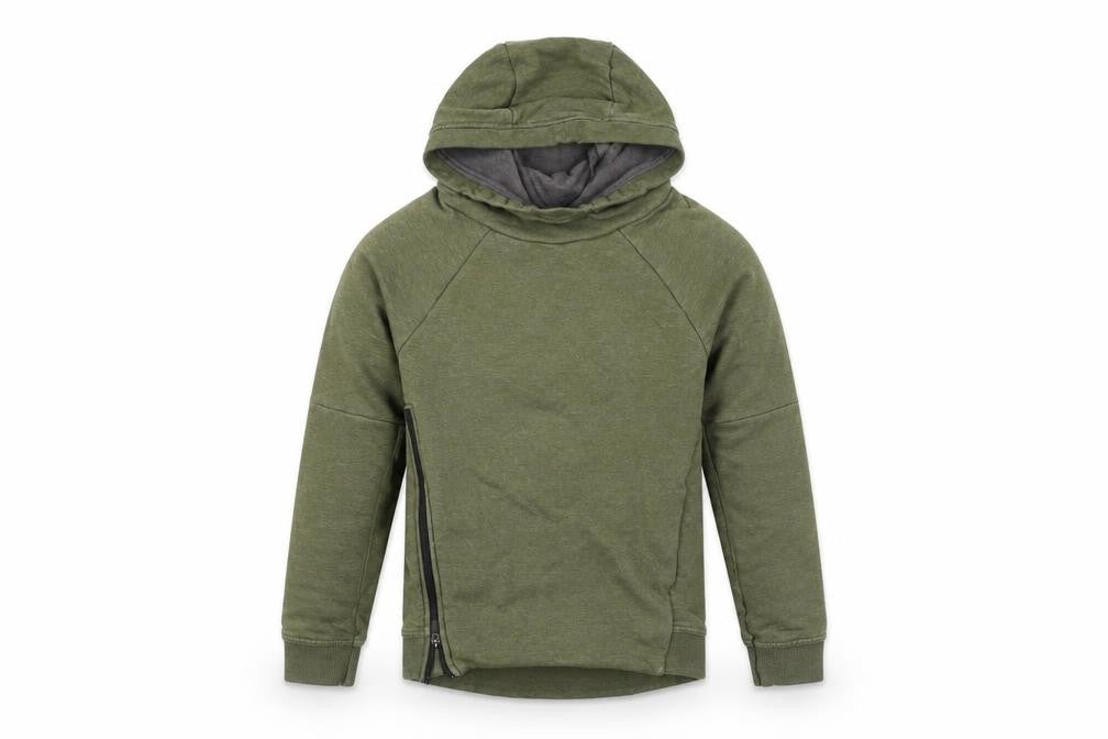 Next Boys Green  Flannel Pullover Hoodie Size 10 Years